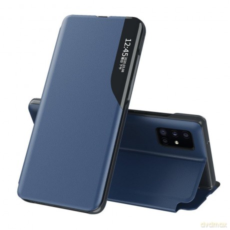 Eco Leather View Case elegancki futerał etui z klapką i funkcją podstawki Samsung Galaxy Note 20 Ultra niebieski