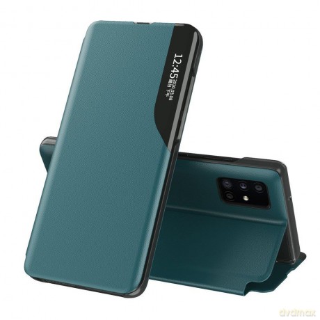Eco Leather View Case elegancki futerał etui z klapką i funkcją podstawki Samsung Galaxy S20 Ultra zielony