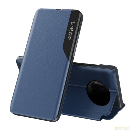 Eco Leather View Case elegancki futerał etui z klapką i funkcją podstawki Xiaomi Redmi Note 9T 5G niebieski
