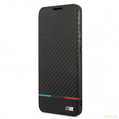 Etui BMW BMBKS21FEPUCARTCBK S21 FE G990 czarny/black bookcase M Collection Triangles