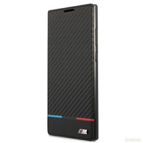 Etui BMW BMBKS22LPUCARTCBK S22 Ultra S908 czarny/black bookcase M Collection Triangles