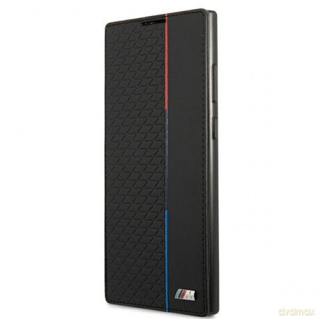 Etui BMW BMBKS22LTRTBK S22 ultra S908 czarny/black bookcase M Collection Triangles