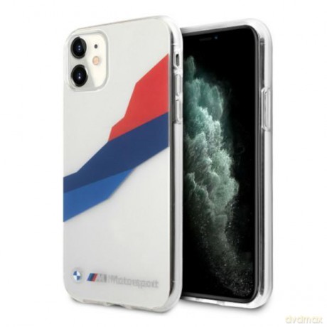 Etui BMW BMHCN61SKTGT iPhone 11 6,1" transparent hardcase Motorsport Tricolor