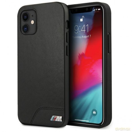 Etui BMW BMHCP12SMHOLBK iPhone 12 mini 5,4" czarny/black hardcase M Collection Smooth PU