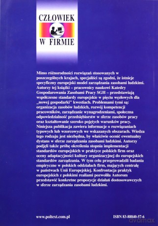 Standardy Europejskie W Zarządzaniu Zasobami Ludzkimi - Praca Zbiorowa [KSIĄŻKA]