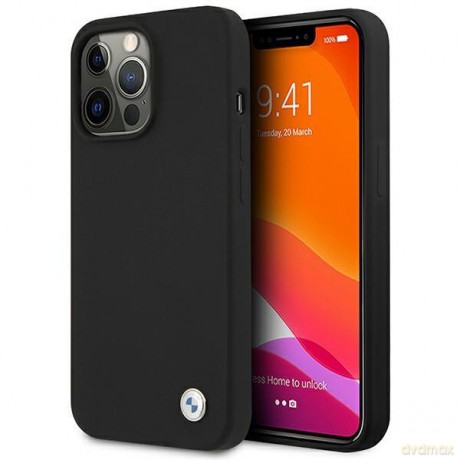 Etui BMW BMHCP13XSILBK iPhone 13 Pro Max 6,7" czarny/black hardcase Silicone Signature
