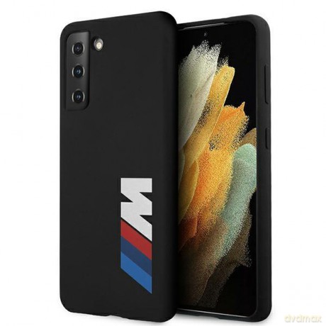 Etui BMW BMHCS21MMSLBLBK S21+ G996 czarny/black hardcase Silicone Signature Logo