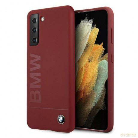 Etui BMW BMHCS21SSLBLRE S21 G991 czerwony/red hardcase Silicone Signature Logo