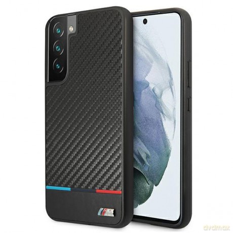 Etui hardcase BMW BMHCS22MPUCARTCBK S22+ S906 black/czarny M Collection Triangles