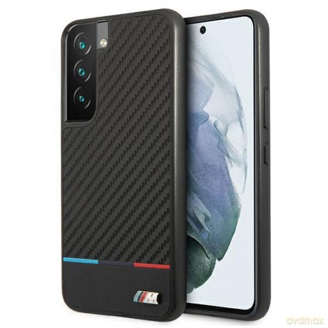Etui hardcase BMW BMHCS22SPUCARTCBK S22 S901 black/czarny M Collection Triangles