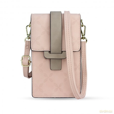 Fancy Bag Case ręcznie robione etui wysokiej jakości torba torebka na smartfon z paskiem na ramię portfel różowy (model 1)
