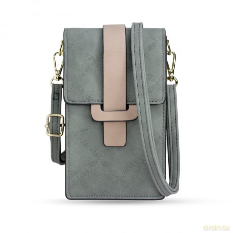 Fancy Bag Case ręcznie robione etui wysokiej jakości torba torebka na smartfon z paskiem na ramię portfel zielony (model 1)