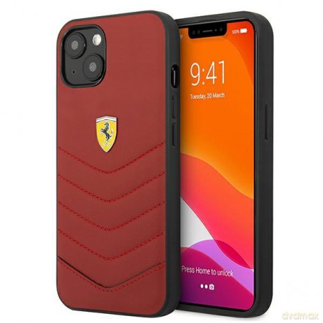 Ferrari FEHCP13SRQUR iPhone 13 mini 5,4" czerwony/red hardcase Off Track Quilted