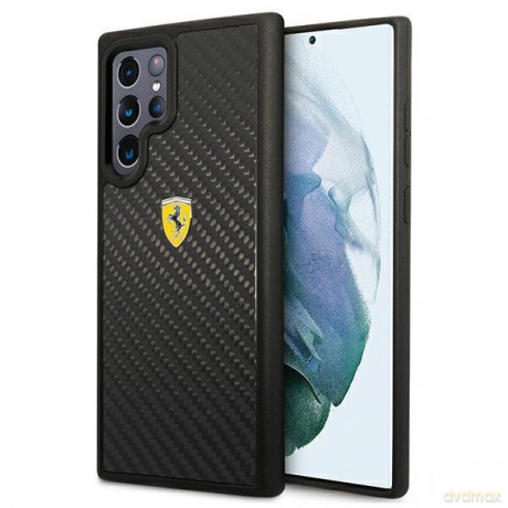 Ferrari FEHCS22LFCAK S22 Ultra S908 czarny/black hardcase On Track Real Carbon