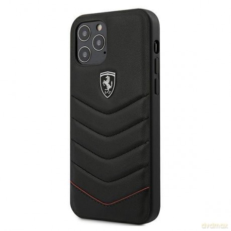 Ferrari FEHQUHCP12LBK iPhone 12 Pro Max 6,7" czarny/black hardcase Off Track Quilted