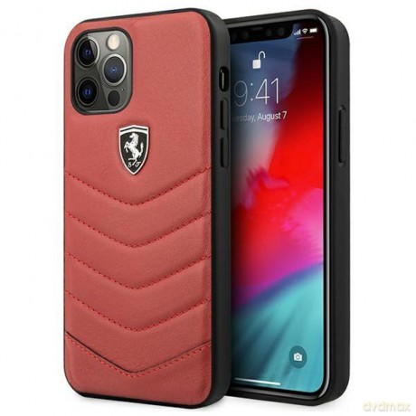 Ferrari FEHQUHCP12LRE iPhone 12 Pro Max 6,7" czerwony/red hardcase Off Track Quilted