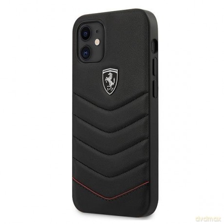 Ferrari FEHQUHCP12SBK iPhone 12 mini 5,4" czarny/black hardcase Off Track Quilted