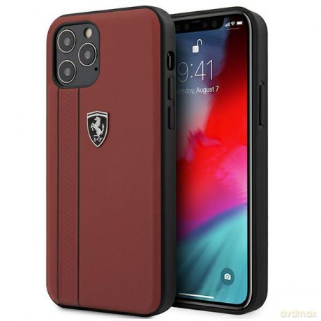 Ferrari FEODIHCP12MRE iPhone 12/12 Pro 6,1" czerwony/red hardcase Off Track Stripes
