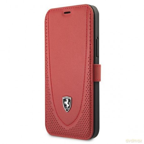Ferrari FEOGOFLBKP12LRE iPhone 12 Pro Max 6,7" czerwony/red book Off Track Perforated