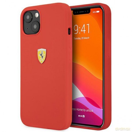 Ferrari FESSIHCP13MRE iPhone 13 6,1" 6,1" czerwony/red hardcase Silicone
