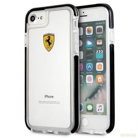 Ferrari Hardcase FEGLHCP7BK iPhone 7/8 SE2020 Shockproof transparent black