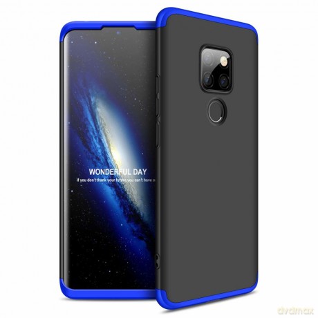 GKK 360 Protection Case etui na całą obudowę przód + tył Huawei Mate 20 czarno-niebieski
