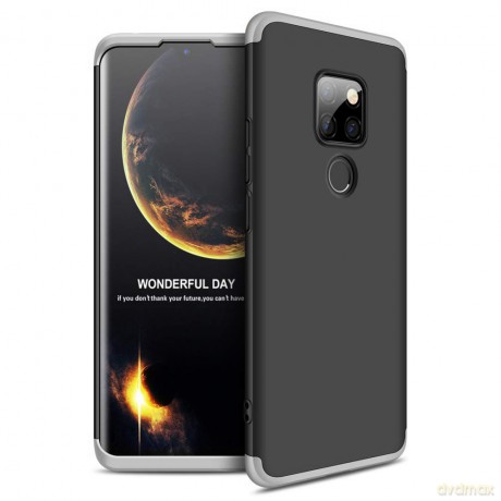 GKK 360 Protection Case etui na całą obudowę przód + tył Huawei Mate 20 czarno-srebrny
