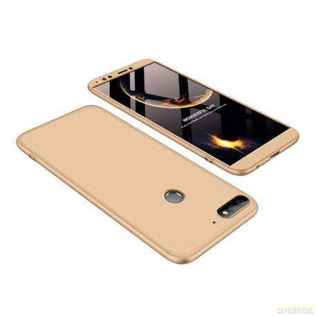 GKK 360 Protection Case etui na całą obudowę przód + tył Huawei Y7 Prime 2018 złoty