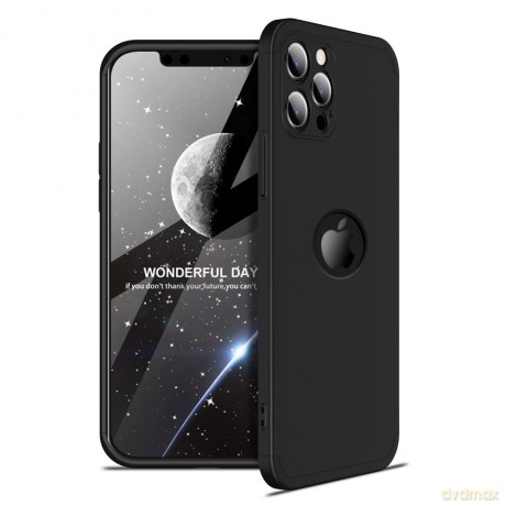 GKK 360 Protection Case etui na całą obudowę przód + tył iPhone 12 Pro Max czarny