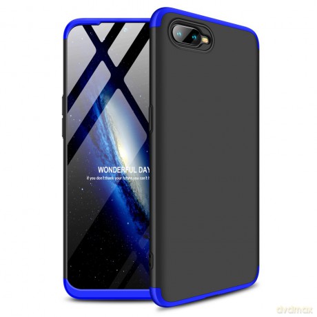 GKK 360 Protection Case etui na całą obudowę przód + tył Oppo RX17 Neo czarno-niebieski