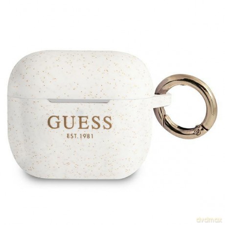 Guess GUA3SGGEH AirPods 3 cover biały/white Silicone Glitter