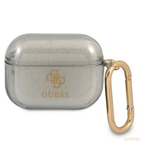 Guess GUAPUCG4GK AirPods Pro cover czarny/black Glitter Collection