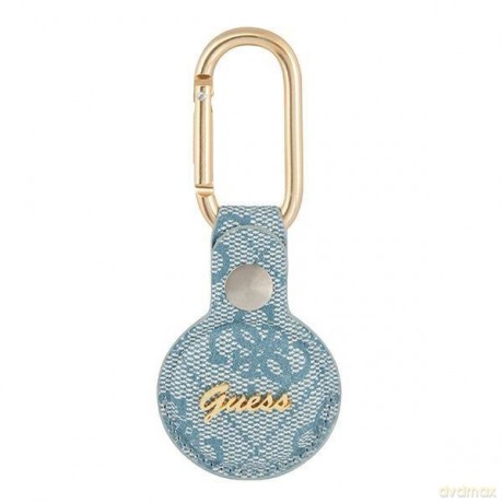 Guess GUATP4GMSRB AirTag case niebieski/blue 4G Vintage Script