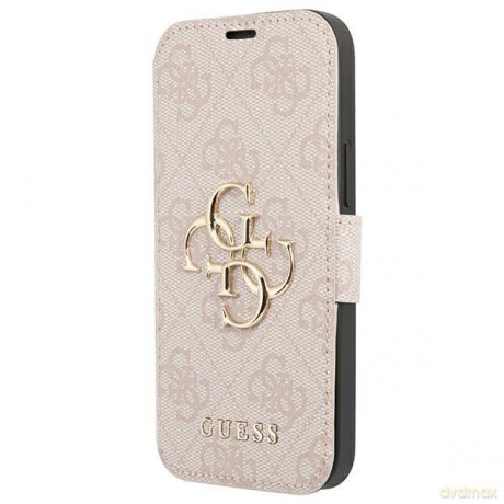 Guess GUBKP13S4GMGPI iPhone 13 mini 5,4" różowy/pink book 4G Big Metal Logo