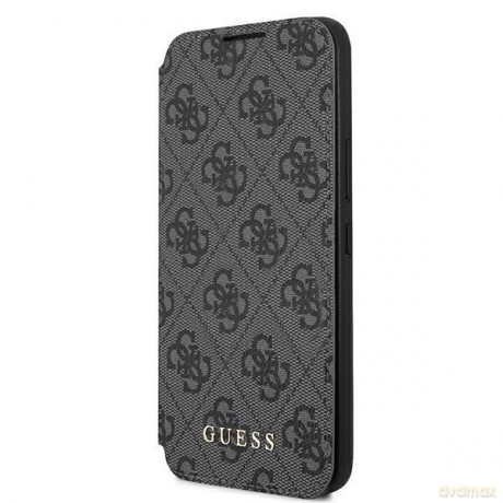 Guess GUBKS22MG4GFGR S22+ S906 szary/grey book 4G Metal Gold Logo