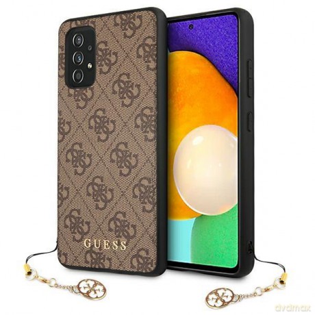 Guess GUHCA52GF4GBR A525/A526 A52 brązowy/brown hard case 4G Charms Collection