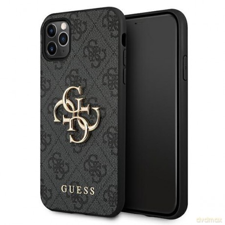Guess GUHCN584GMGGR iPhone 11 Pro szary/grey hardcase 4G Big Metal Logo