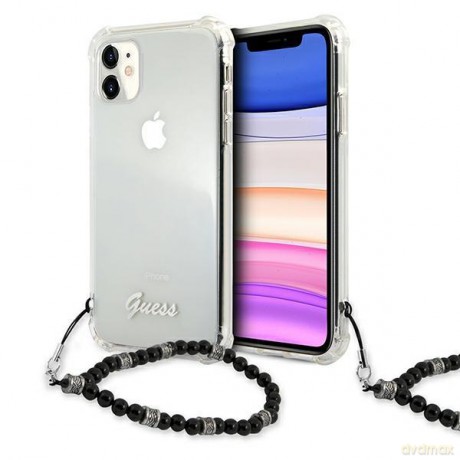 Guess GUHCN61KPSBK iPhone 11 6,1" Transparent hardcase Black Pearl