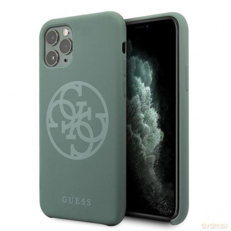 Guess GUHCN65LS4GKA iPhone 11 Pro Max khaki hard case Silicone 4G Tone On Tone