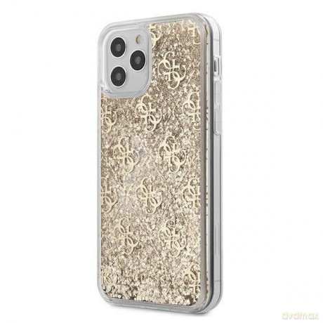Guess GUHCP12LLG4GSLG iPhone 12 Pro Max 6,7" złoty/gold hardcase 4G Liquid Glitter