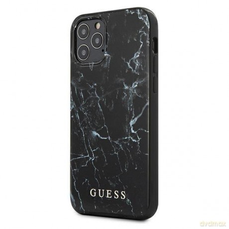 Guess GUHCP12LPCUMABK iPhone 12 Pro Max 6,7" czarny/black hardcase Marble