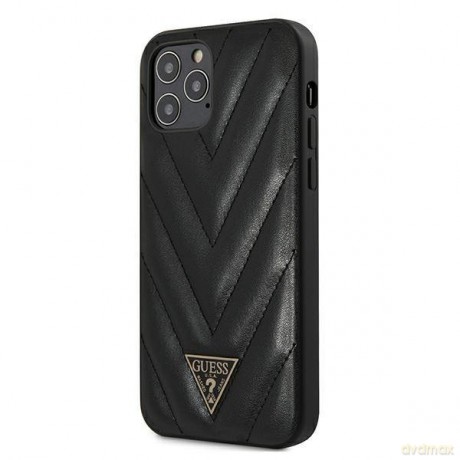 Guess GUHCP12LPUVQTMLBK iPhone 12 Pro Max 6,7" czarny/black hardcase V-Quilted Collection