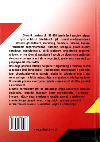 Duży Słownik Finansowo-Handlowy Niemiecko Polski Polsko Niemiecki (twarda) - Henryk Dreger, Piotr Dreger [KSIĄŻKA]