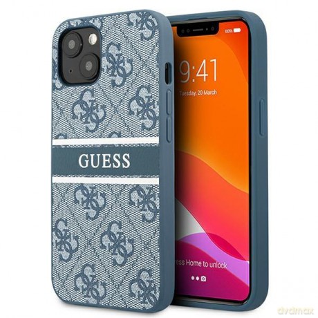Guess GUHCP13M4GDBL iPhone 13 6,1" niebieski/blue hardcase 4G Stripe