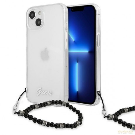 Guess GUHCP13MKPSBK iPhone 13 6,1" Transparent hardcase Black Pearl