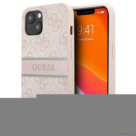 Guess GUHCP13S4GDPI iPhone 13 mini 5,4" różowy/pink hardcase 4G Stripe