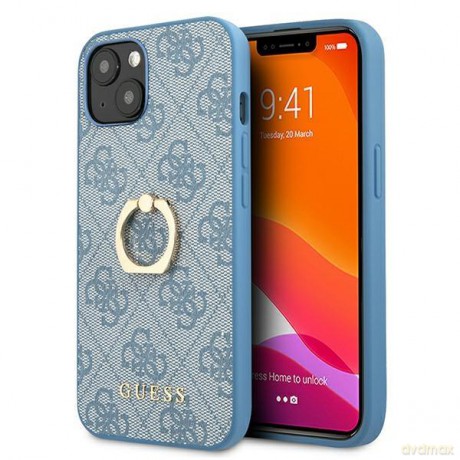 Guess GUHCP13S4GMRBL iPhone 13 mini 5,4" niebieski/blue hardcase 4G with ring stand