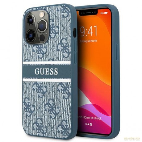 Guess GUHCP13X4GDBL 13 Pro Max 6,7" niebieski/blue hardcase 4G Stripe