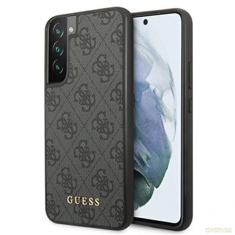 Guess GUHCS22MG4GFGR S22+ S906 szary/grey hard case 4G Metal Gold Logo