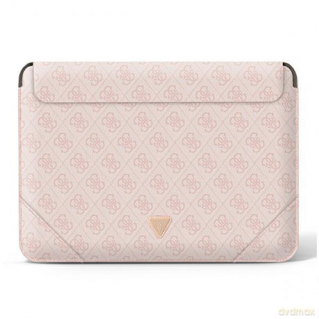 Guess Sleeve GUCS14P4TP 13/14" rożowy /pink 4G Uptown Triangle logo